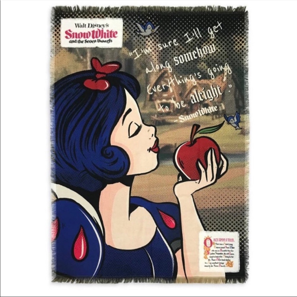 Disney Store Snow White Tapestry Throw